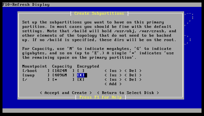 DragonFly Partitioning